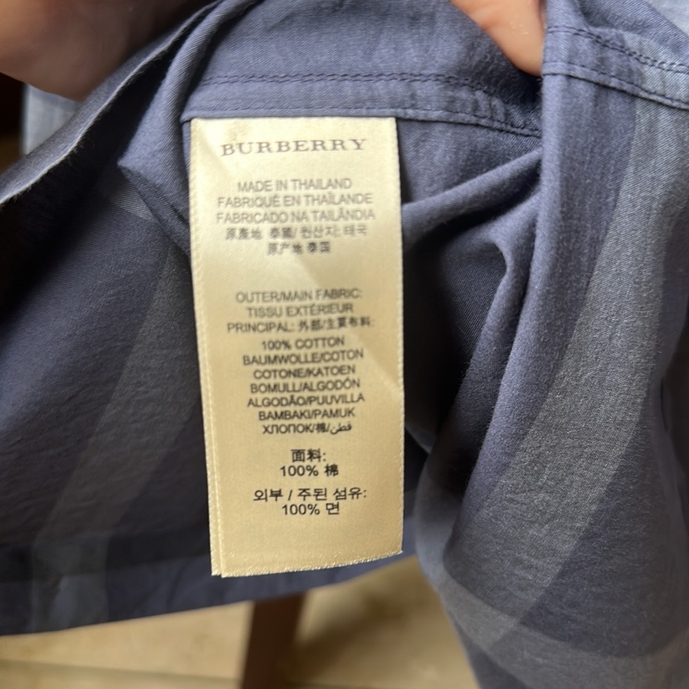 Burberry Checkered Button Blouse - image 7